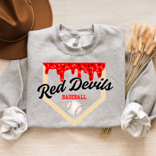 Baseball Drip - Red Devils